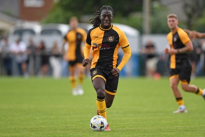 050725 - Undy Athletic v Newport County - Pre season Friendly - Michael Reindorf of Newport County
