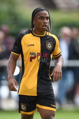 050725 - Undy Athletic v Newport County - Pre season Friendly - Moses-Alexander Walker of Newport County