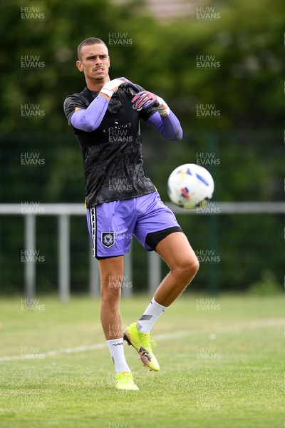 050725 - Undy Athletic v Newport County - Pre season Friendly - Nik Tzanev of Newport County