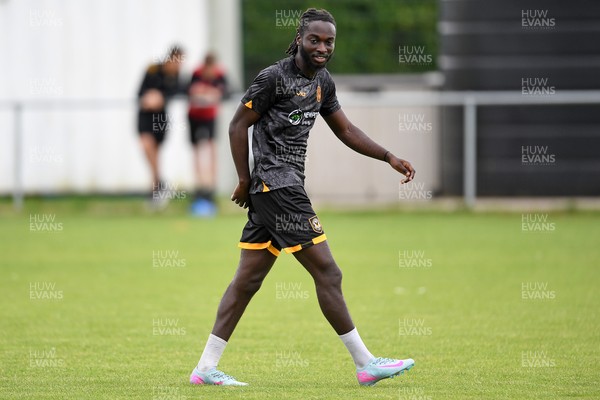 050725 - Undy Athletic v Newport County - Pre season Friendly - Cameron Antwi of Newport County