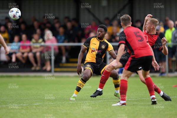 050725 - Undy Athletic v Newport County - Pre season Friendly - Bobby Kamwa of Newport County