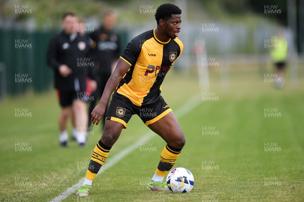 050725 - Undy Athletic v Newport County - Pre season Friendly - Bobby Kamwa of Newport County