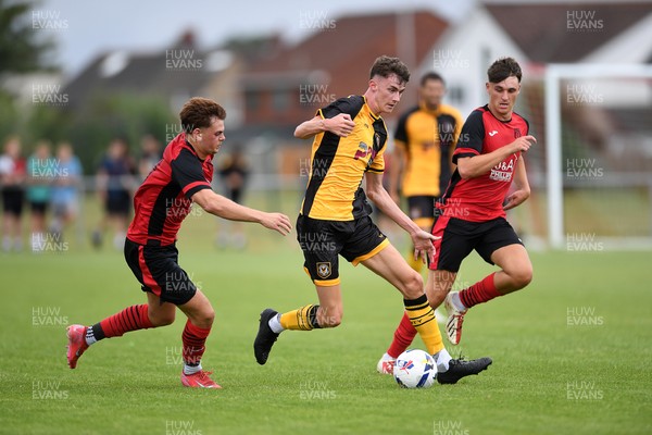 050725 - Undy Athletic v Newport County - Pre season Friendly - Joe Thomas of Newport County