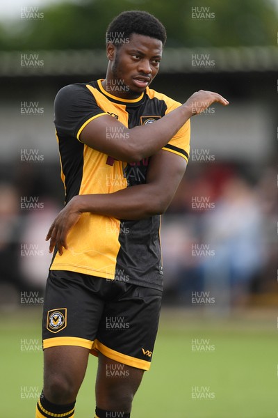 050725 - Undy Athletic v Newport County - Pre season Friendly - Bobby Kamwa of Newport County
