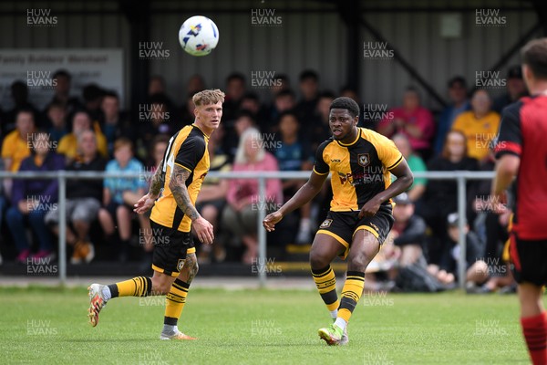050725 - Undy Athletic v Newport County - Pre season Friendly - Bobby Kamwa of Newport County