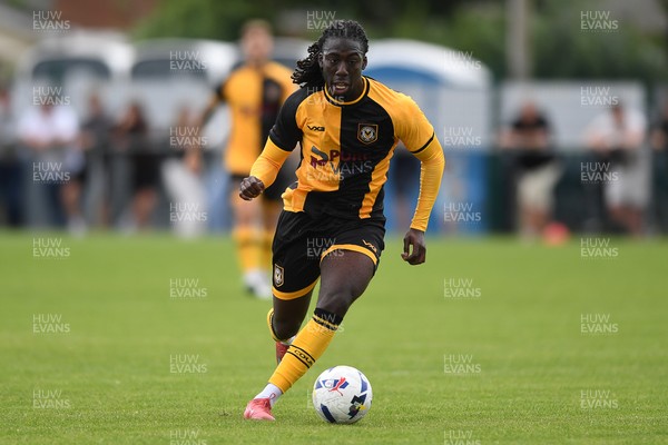 050725 - Undy Athletic v Newport County - Pre season Friendly - Michael Reindorf of Newport County