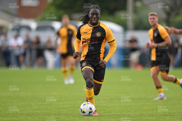 050725 - Undy Athletic v Newport County - Pre season Friendly - Michael Reindorf of Newport County