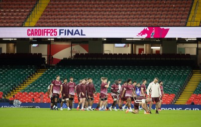 230525 - Union Bordeaux-Begles Captain’s Run - The Union Bordeaux-Begles team during Captain’s Run ahead of the EPCR Champions Cup Final against Northampton Saints at the Principality Stadium, Cardiff 