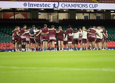 230525 - Union Bordeaux-Begles Captain’s Run - The Union Bordeaux-Begles team during Captain’s Run ahead of the EPCR Champions Cup Final against Northampton Saints at the Principality Stadium, Cardiff 