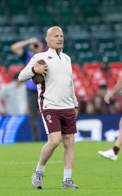 230525 - Union Bordeaux-Begles Captain’s Run - Union Bordeaux-Begles head coach Yannick Bru during Captain’s Run ahead of the EPCR Champions Cup Final against Northampton Saints at the Principality Stadium, Cardiff 