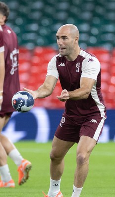 230525 - Union Bordeaux-Begles Captain’s Run - Union Bordeaux-Begles’ Maxime Lucu during Captain’s Run ahead of the EPCR Champions Cup Final against Northampton Saints at the Principality Stadium, Cardiff 