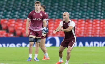 230525 - Union Bordeaux-Begles Captain’s Run - Union Bordeaux-Begles’ Maxime Lucu during Captain’s Run ahead of the EPCR Champions Cup Final against Northampton Saints at the Principality Stadium, Cardiff 