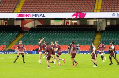230525 - Union Bordeaux-Begles Captain’s Run - The Union Bordeaux-Begles team during Captain’s Run ahead of the EPCR Champions Cup Final against Northampton Saints at the Principality Stadium, Cardiff 
