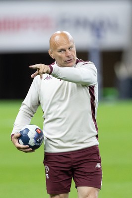 230525 - Union Bordeaux-Begles Captain’s Run - Union Bordeaux-Begles head coach Yannick Bru during Captain’s Run ahead of the EPCR Champions Cup Final against Northampton Saints at the Principality Stadium, Cardiff 