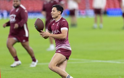 230525 - Union Bordeaux-Begles Captain’s Run - Union Bordeaux-Begles’ Louis Bielle-Biarrey during Captain’s Run ahead of the EPCR Champions Cup Final against Northampton Saints at the Principality Stadium, Cardiff 