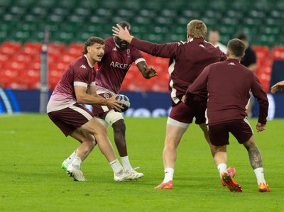 230525 - Union Bordeaux-Begles Captain’s Run - Union Bordeaux-Begles’ Pablo Uberti during Captain’s Run ahead of the EPCR Champions Cup Final against Northampton Saints at the Principality Stadium, Cardiff 