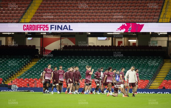 230525 - Union Bordeaux-Begles Captain’s Run - The Union Bordeaux-Begles team during Captain’s Run ahead of the EPCR Champions Cup Final against Northampton Saints at the Principality Stadium, Cardiff 