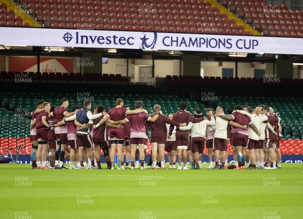 230525 - Union Bordeaux-Begles Captain’s Run - The Union Bordeaux-Begles team during Captain’s Run ahead of the EPCR Champions Cup Final against Northampton Saints at the Principality Stadium, Cardiff 