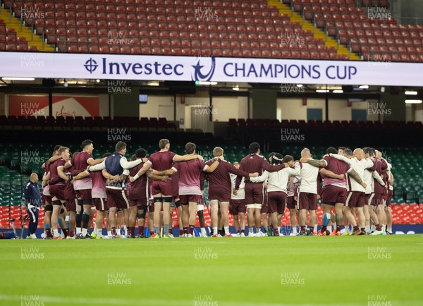 230525 - Union Bordeaux-Begles Captain’s Run - The Union Bordeaux-Begles team during Captain’s Run ahead of the EPCR Champions Cup Final against Northampton Saints at the Principality Stadium, Cardiff 