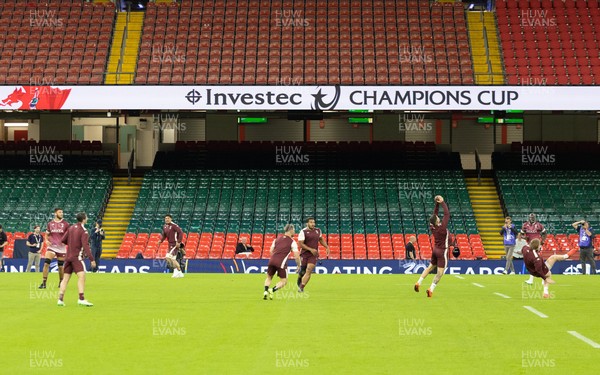 230525 - Union Bordeaux-Begles Captain’s Run - The Union Bordeaux-Begles team during Captain’s Run ahead of the EPCR Champions Cup Final against Northampton Saints at the Principality Stadium, Cardiff 
