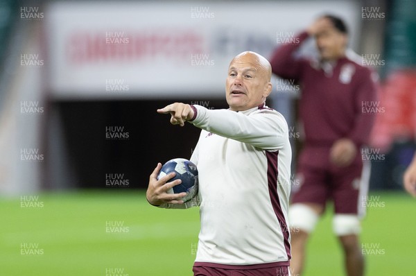 230525 - Union Bordeaux-Begles Captain’s Run - Union Bordeaux-Begles head coach Yannick Bru during Captain’s Run ahead of the EPCR Champions Cup Final against Northampton Saints at the Principality Stadium, Cardiff 