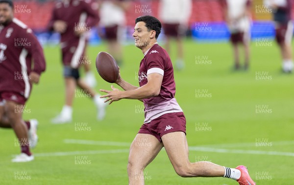 230525 - Union Bordeaux-Begles Captain’s Run - Union Bordeaux-Begles’ Louis Bielle-Biarrey during Captain’s Run ahead of the EPCR Champions Cup Final against Northampton Saints at the Principality Stadium, Cardiff 