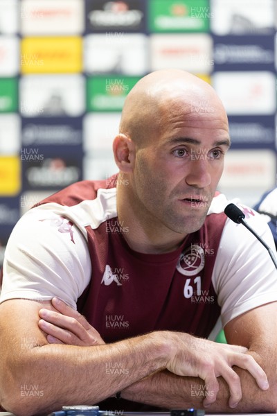 230525 - Union Bordeaux Begles Media Conference - Union Bordeaux Begles’ Maxime Lucu during media conference ahead of the EPCR Champions Cup Final against Northampton Saints at the Principality Stadium, Cardiff