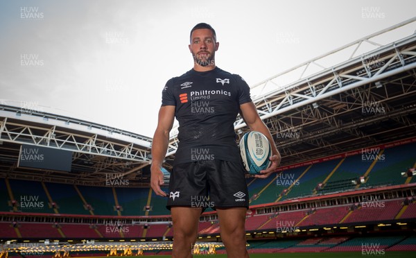 160921 - URC Wales Launch, Principality Stadium - Rhys Webb of Ospreys at the Wales launch of the new United Rugby Championship replacing the former PRO14 competition