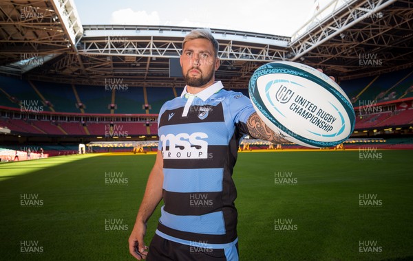 160921 - URC Wales Launch, Principality Stadium - Josh Turnbull of Cardiff Rugby at the Wales launch of the new United Rugby Championship replacing the former PRO14 competition