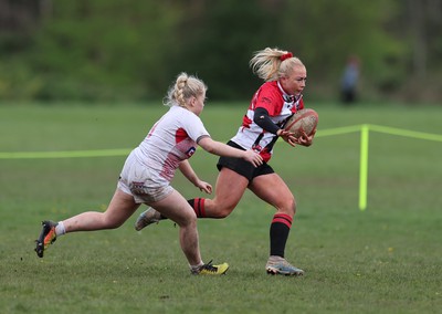 150424 - Urdd WRU Sevens, Cardiff - Action from Girls Cup Final, Coleg Llandovery v Coleg Gwent