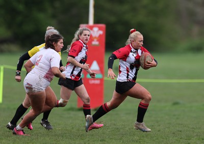 150424 - Urdd WRU Sevens, Cardiff - Action from Girls Cup Final, Coleg Llandovery v Coleg Gwent