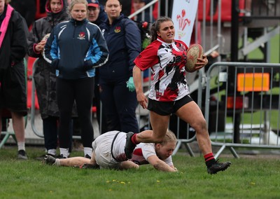 150424 - Urdd WRU Sevens, Cardiff - Action from Girls Cup Final, Coleg Llandovery v Coleg Gwent