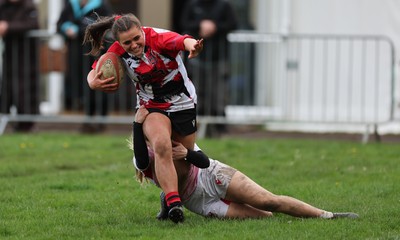 150424 - Urdd WRU Sevens, Cardiff - Action from Girls Cup Final, Coleg Llandovery v Coleg Gwent