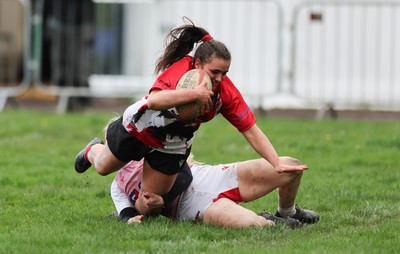 150424 - Urdd WRU Sevens, Cardiff - Action from Girls Cup Final, Coleg Llandovery v Coleg Gwent