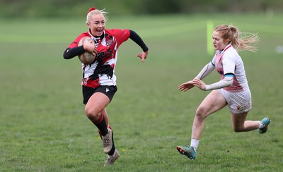 150424 - Urdd WRU Sevens, Cardiff - Action from Girls Cup Final, Coleg Llandovery v Coleg Gwent