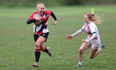 150424 - Urdd WRU Sevens, Cardiff - Action from Girls Cup Final, Coleg Llandovery v Coleg Gwent