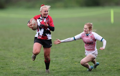 150424 - Urdd WRU Sevens, Cardiff - Action from Girls Cup Final, Coleg Llandovery v Coleg Gwent