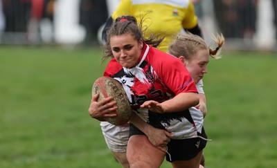 150424 - Urdd WRU Sevens, Cardiff - Action from Girls Cup Final, Coleg Llandovery v Coleg Gwent