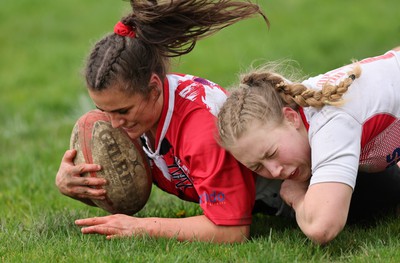 150424 - Urdd WRU Sevens, Cardiff - Action from Girls Cup Final, Coleg Llandovery v Coleg Gwent