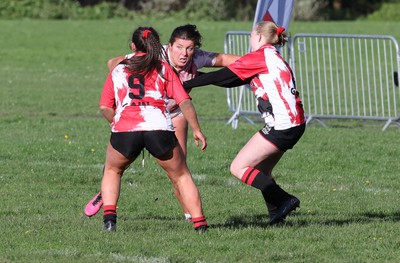 150424 - Urdd WRU Sevens, Cardiff - Action from Girls Cup Final, Coleg Llandovery v Coleg Gwent