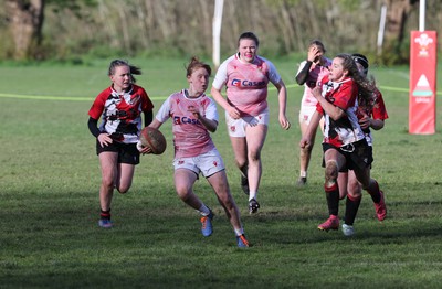 150424 - Urdd WRU Sevens, Cardiff - Action from Girls Cup Final, Coleg Llandovery v Coleg Gwent