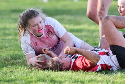 150424 - Urdd WRU Sevens, Cardiff - Action from Girls Cup Final, Coleg Llandovery v Coleg Gwent