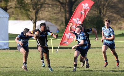 150424 - Urdd WRU Sevens, Cardiff - Action from the Boys Cup Final, Whitchurch v Glantaf