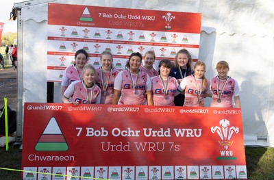 150424 - Urdd WRU Sevens, Cardiff - Coleg Llandovery, runners up in the Girls Cup Competition 