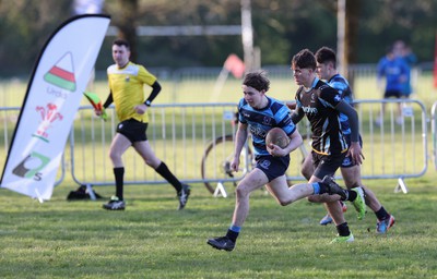 150424 - Urdd WRU Sevens, Cardiff - Action from the Boys Cup Final, Whitchurch v Glantaf