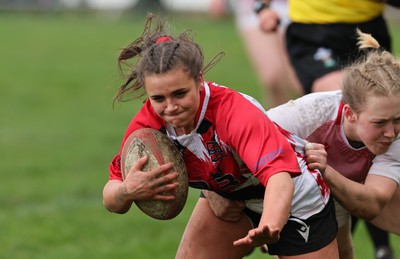 150424 - Urdd WRU Sevens, Cardiff - Action from Girls Cup Final, Coleg Llandovery v Coleg Gwent