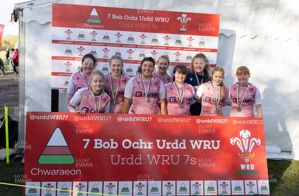 150424 - Urdd WRU Sevens, Cardiff - Coleg Llandovery, runners up in the Girls Cup Competition 