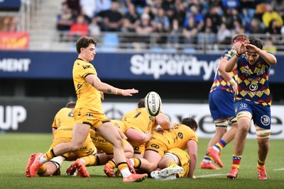 071225 - USA Perpignan v Dragons RFC - EPCR Challenge Cup - Che Hope of Dragons RFC kicks