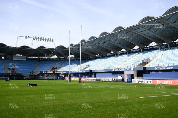 071225 - USA Perpignan v Dragons RFC - EPCR Challenge Cup - A general view of Stade Aime Giral before the match