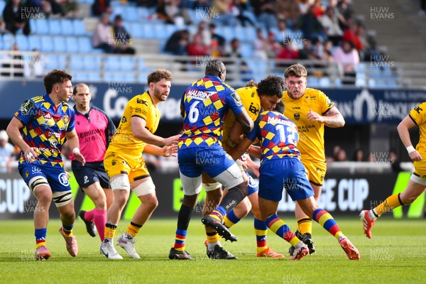 071225 - USA Perpignan v Dragons RFC - EPCR Challenge Cup - Mackenzie Martin of Dragons RFC